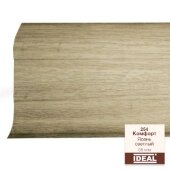 Плинтус напольный пластиковый IDEAL Комфорт 254 Ясень светлый 2,5 м Плинтус напольный пластиковый IDEAL Комфорт 254 Ясень светлый 2,5 м