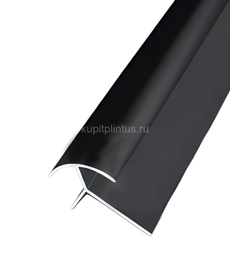 Заказать Алюминиевый профиль угловой под плитку закладной ПО-10х10 Черный матовый 2,7 м 