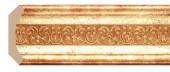 Потолочный плинтус Decomaster 167-126 Дуб белый с золотом 50х50х2400 мм