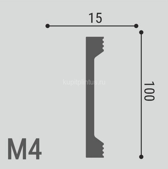 Заказать Молдинг 100х15 мм Де-Багет XPS POLYMER М 4 белый 2 м Заказать Молдинг 100х15 мм Де-Багет XPS POLYMER М 4 белый 2 м