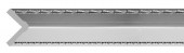 Цветной уголок Decomaster Эрмитаж 116-63 Серебро-черный 30х30х2400 мм