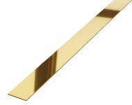 Стальная полоса 60 мм FB 60 GP золото полированное 3м Стальная полоса 60 мм FB 60 GP золото полированное 3м
