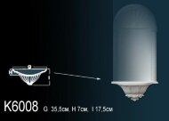 Декоративная ниша Перфект K6008 175х355х70 мм Декоративная ниша Перфект K6008 175х355х70 мм