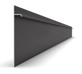 Алюминиевый плинтус для пола 100х14 мм Мега-Трейд 9145 черный 3 м Алюминиевый плинтус для пола 100х14 мм Мега-Трейд 9145 черный 3 м