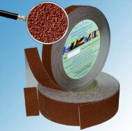 Лента абразивная цветная противоскользящая самоклеящаяся Antislip Systems 25 мм крупная зернистость Коричневая ролик 18,3 м Лента абразивная цветная противоскользящая самоклеящаяся Antislip Systems 25 мм крупная зернистость Коричневая ролик 18,3 м