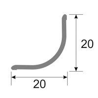 Заказать Профиль угловой алюминиевый ПВ-20х20 серебро глянец 2,7 м Заказать Профиль угловой алюминиевый ПВ-20х20 серебро глянец 2,7 м