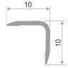 Заказать Уголок отделочный алюминиевый ПН-10х10 Черный глянец 2,7 м Заказать Уголок отделочный алюминиевый ПН-10х10 Черный глянец 2,7 м