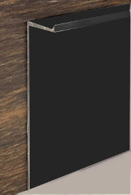 Алюминиевый плинтус к гипсокартону 60 мм ПТ-1/60 ЭКО черный 3 м Алюминиевый плинтус к гипсокартону 60 мм ПТ-1/60 ЭКО черный 3 м