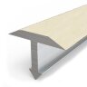 Заказать Профиль Т-образный гибкий 20 мм MP12 из ламинированного алюминия 32 Дуб белый 2,7 м 