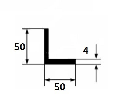 Заказать Алюминиевый уголок 50х50х4 мм 3 м Заказать Алюминиевый уголок 50х50х4 мм 3 м