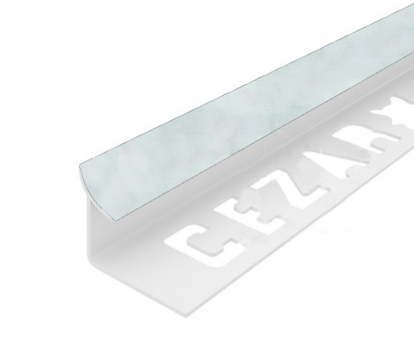 Заказать Внутренний угол ПВХ для плитки 10 мм Cezar 229 Светло-серый мрамор 2,5 м 
