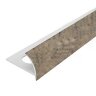 Внешний профиль ПВХ для плитки 10 мм Cezar 212 Светлый гранит 2,5 м
