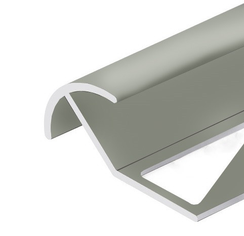 Заказать Профиль под плитку для наружных углов округлый 12 мм алюминий PV71-02 Серебро матовое 2,7 м 