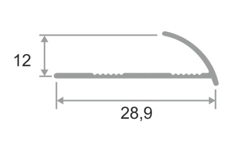 Заказать Алюминиевая раскладка для плитки наружний угол ПО-12 шлифованный 2,7 м Заказать Алюминиевая раскладка для плитки наружний угол ПО-12 шлифованный 2,7 м