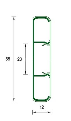 Заказать Наличник с кабель-каналом 55 мм Идеал Деконика Д-Н55 001 Белый 2,2 м 