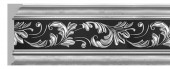 Потолочный карниз Decomaster Эрмитаж D226-63 Серебро-черный 90х21х2400 мм