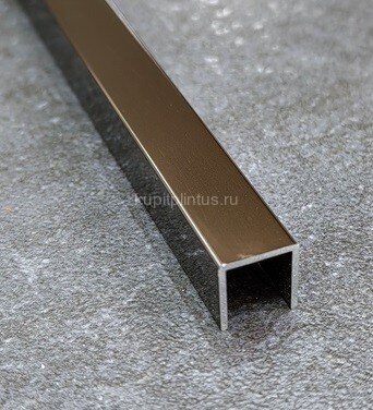 Заказать Алюминиевый П-профиль 8х10 мм Б-1 бронза люкс 3 м Заказать Алюминиевый П-профиль 8х10 мм Б-1 бронза люкс 3 м