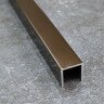 Алюминиевый П-профиль 8х10 мм Б-1 бронза люкс 3 м