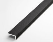 Алюминиевый уголок 70х14 мм ПБ70х14 черный 3 м