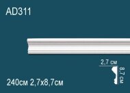 Молдинг Перфект AD311 87х27 мм 2,4 м Молдинг Перфект AD311 87х27 мм 2,4 м