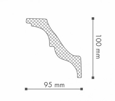 Заказать Потолочный плинтус (карниз) NMC LX-130 2 м 