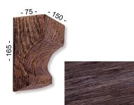 Консоль для декоративной балки 165х75х150 мм Уникс Славянский стиль КСС2 Темный дуб Консоль для декоративной балки 165х75х150 мм Уникс Славянский стиль КСС2 Темный дуб