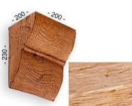 Консоль для балок 230х200х200 мм Уникс Классика К3 Орех Консоль для балок 230х200х200 мм Уникс Классика К3 Орех