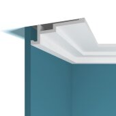 Потолочный плинтус Перфект Плюс P101 белый ударопрочный полимер 130х45х2000 мм Потолочный плинтус Перфект Плюс P101 белый ударопрочный полимер 130х45х2000 мм