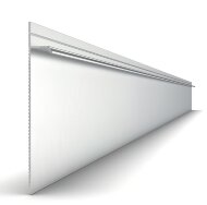 Алюминиевый плинтус для пола 100х14 мм Мега-Трейд 9145 без покрытия 3 м