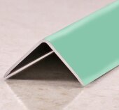 Алюминиевый уголок 30х30 мм PV65-33 бирюзовый Ral 6027 2,7 м Алюминиевый уголок 30х30 мм PV65-33 бирюзовый Ral 6027 2,7 м