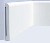 Напольный плинтус 150х14 мм Hiwood BE150 белый полистирол 2 м