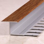 Алюминиевый профиль Т-образный 16 мм Т-16 КД Дуб темный 2,7 м Алюминиевый профиль Т-образный 16 мм Т-16 КД Дуб темный 2,7 м