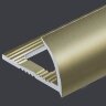 Заказать C-образный алюминиевый профиль для плитки 8 мм PV16-16 титан матовый 2,7 м 