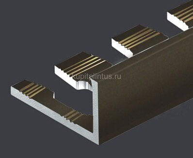 Заказать Гибкий L-профиль алюминиевый 12 мм PV06-10 коричневый матовый 2,7 м Заказать Гибкий L-профиль алюминиевый 12 мм PV06-10 коричневый матовый 2,7 м