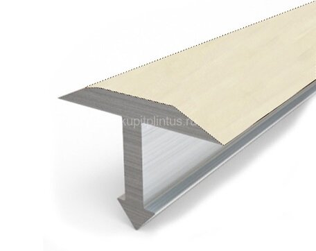 Заказать Профиль Т-образный гибкий 15 мм MP11 из ламинированного алюминия 32 Дуб белый 2,7 м 