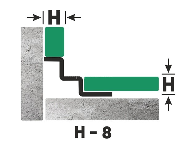Заказать Внутренний угловой профиль стальной для плитки 8 мм FW 8 GS золото сатинированное 2,7 м Заказать Внутренний угловой профиль стальной для плитки 8 мм FW 8 GS золото сатинированное 2,7 м