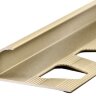 Алюминиевый профиль С-образный (раскладка) ПО-10 Слоновая кость 2,7 м