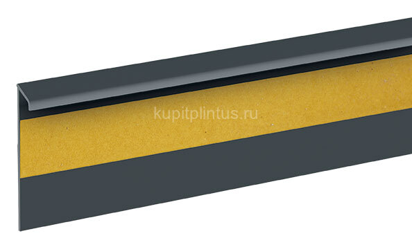 Заказать Плинтус ребристый для ковролина Cezar Dwo цвет 123 графит 2,5 м Заказать Плинтус ребристый для ковролина Cezar Dwo цвет 123 графит 2,5 м