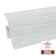 Плинтус напольный пластиковый IDEAL Комфорт 252 Ясень белый 2,5 м Плинтус напольный пластиковый IDEAL Комфорт 252 Ясень белый 2,5 м
