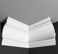 Угол внутренний к плинтусу Де-Багет П 23 120/75 (5*4) белый Угол внутренний к плинтусу Де-Багет П 23 120/75 (5*4) белый