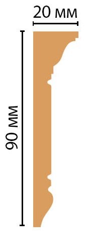 Заказать Потолочный карниз Decomaster Эрмитаж D226-60 Белый 90х21х2400 мм 