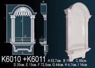 Декоративная ниша Перфект K6010 860х537х110 мм Декоративная ниша Перфект K6010 860х537х110 мм