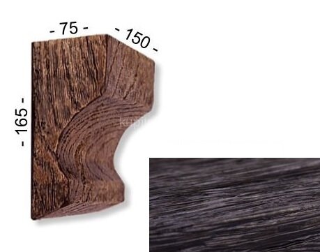 Заказать Консоль для декоративной балки 165х75х150 мм Уникс Славянский стиль КСС2 Темная олива Заказать Консоль для декоративной балки 165х75х150 мм Уникс Славянский стиль КСС2 Темная олива