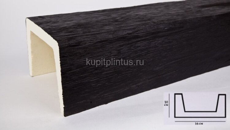 Заказать Декоративная балка из полиуретана 100х160 мм Уникс Модерн М16 Венге 2 м Заказать Декоративная балка из полиуретана 100х160 мм Уникс Модерн М16 Венге 2 м