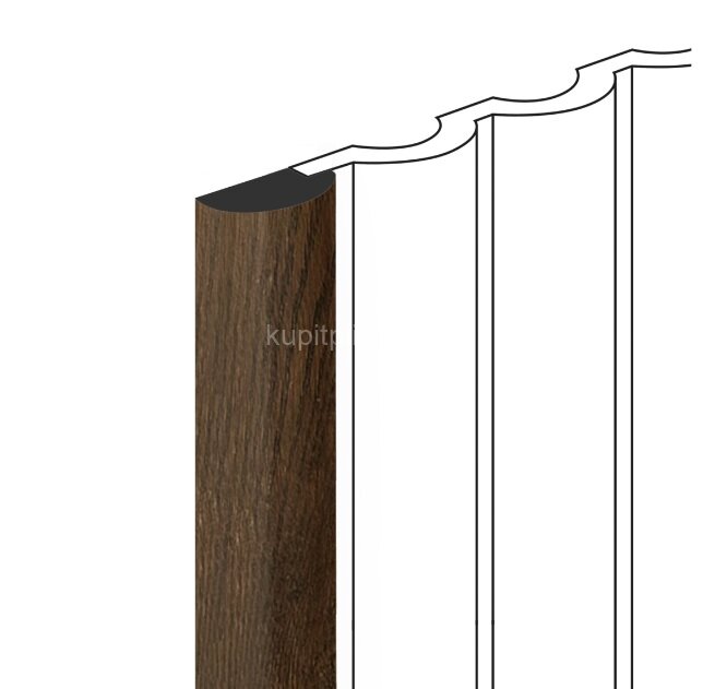 Заказать Финишный молдинг 12х26 мм HiWood LF140B BR489G под дерево 2,7 м Заказать Финишный молдинг 12х26 мм HiWood LF140B BR489G под дерево 2,7 м