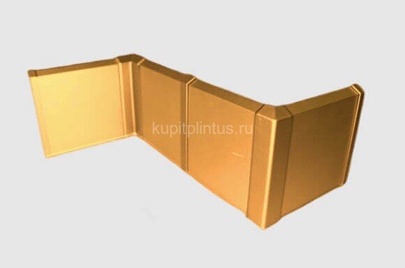 Заказать Напольный плинтус алюминиевый 100 мм Евротрим F-100 2642 золото 2,95 м Заказать Напольный плинтус алюминиевый 100 мм Евротрим F-100 2642 золото 2,95 м