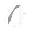 Заказать Карниз ЛДФ 114х75 мм Ultrawood CR 2335 2,44 м Заказать Карниз ЛДФ 114х75 мм Ultrawood CR 2335 2,44 м
