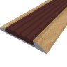 Заказать Порог противоскользящий с коричневой вставкой Д15 КД Бук светлый (декорированный) 2,7 м Заказать Порог противоскользящий с коричневой вставкой Д15 КД Бук светлый (декорированный) 2,7 м