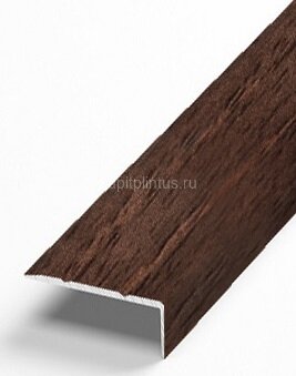Заказать Порог угловой из алюминия Д1 Л Орех (ламинированный) 2,7 м Заказать Порог угловой из алюминия Д1 Л Орех (ламинированный) 2,7 м