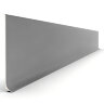Алюминиевый напольный плинтус 40 мм Мега-Трейд ЛП-40 0032 серый RAL 9006 3 м